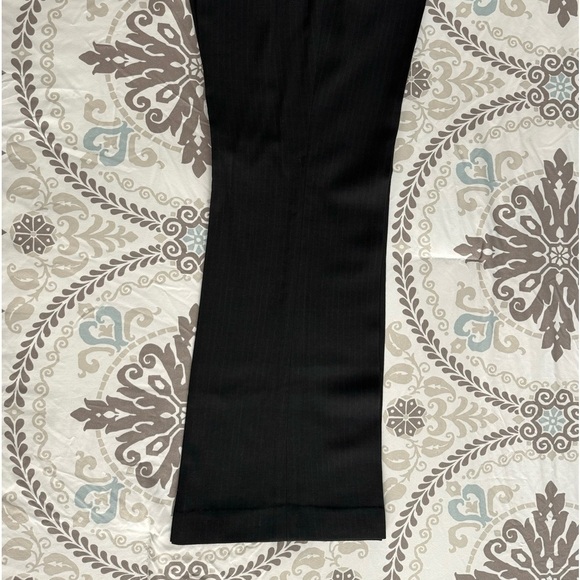 Elie Tahari Black w/Stripes Wool Boot Leg Dress Pants Size 6 - Picture 5 of 10